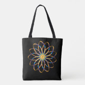 abstrakte blasse Blume Tasche (Rückseite)