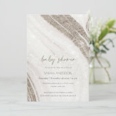 Abstrakte Blassgoldmarmordusche Dankeskarte (Stehend Vorderseite)