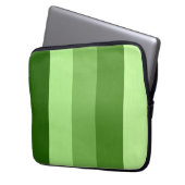 Abstrakte, blassgrüne Streifen Laptopschutzhülle (Vorderseite Links)