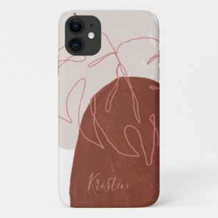Abstrakte Blatt-Terrakotta-Formen Case-Mate iPhone Hülle