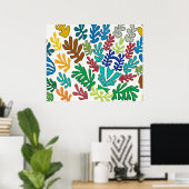 ABSTRAKTE BLÄTTER 2 POSTER (Heimbüro)