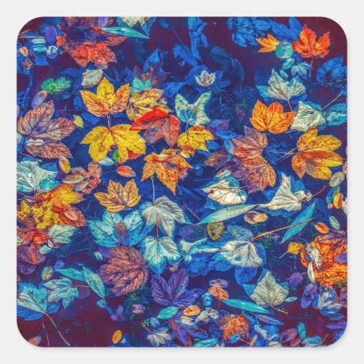 abstrakte Blätter Aufkleber (Vorderseite)