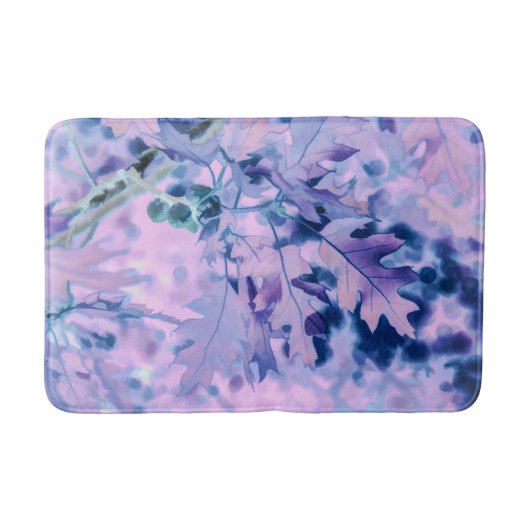 Abstrakte Blätter aus Eiche Bath Mat Badematte (Vorderseite)