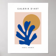Abstrakte Blätter Blau Moderne Formen Schnitt Outs