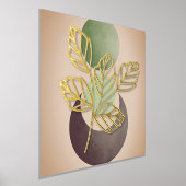 Abstrakte Blätter Botanik Foliendrucke (Ablage )