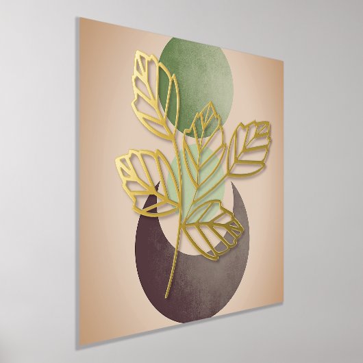 Abstrakte Blätter Botanik Foliendrucke (Ablage )