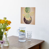 Abstrakte Blätter Botanik Foliendrucke (Ablage(Küche))