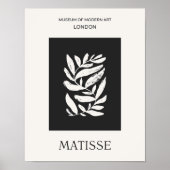 Abstrakte Blätter Cutouts Minimalistisch drucken Poster (Vorne)