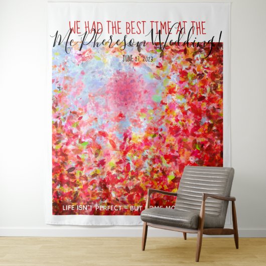 Abstrakte Blätter Foto Stand Hintergrund Wandteppich (Beispiel)