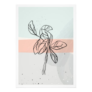 Abstrakte Blätter Fotodruck