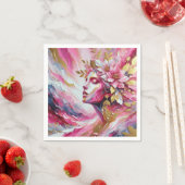 Abstrakte Blätter für Elegante Serviette (Beispiel)