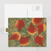 Abstrakte Blätter für Herbstmaple auf Bodenpostkar Postkarte (Vorne/Hinten)