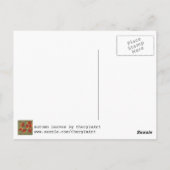 Abstrakte Blätter für Herbstmaple auf Bodenpostkar Postkarte (Rückseite)