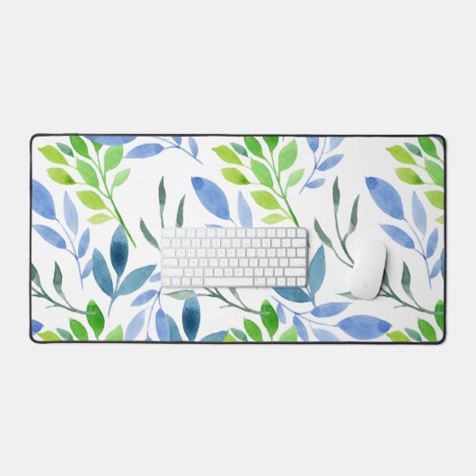 Abstrakte Blätter für Wasserfarben Schreibtischunterlage (Tastatur & Maus)