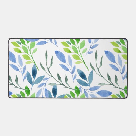 Abstrakte Blätter für Wasserfarben Schreibtischunterlage (Vorderseite)