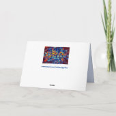 abstrakte Blätter Grußkarte Karte (Rückseite)