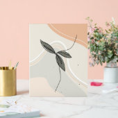 Abstrakte Blätter im Hintergrund Acrylschild (Hochzeit)