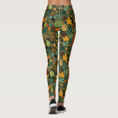 Abstrakte Blätter Leggings (Rückseite)
