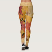 Abstrakte Blätter Leggings (Rückseite)