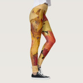 Abstrakte Blätter Leggings (Rechts)