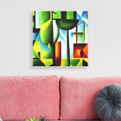 Abstrakte Blätter Leinwanddruck (Insitu (Wohnzimmer))