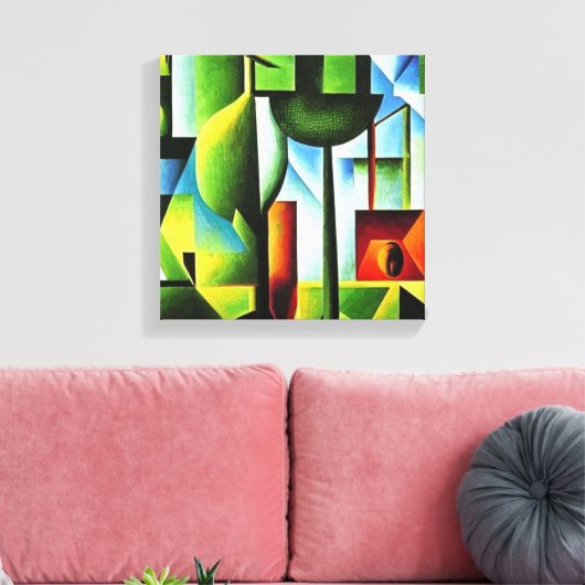 Abstrakte Blätter Leinwanddruck (Insitu (Wohnzimmer))