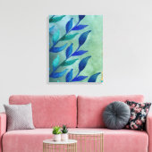 Abstrakte Blätter Leinwanddruck (Insitu (Wohnzimmer))