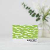 Abstrakte Blätter - Mars Green Visitenkarte (Stehend Vorderseite)