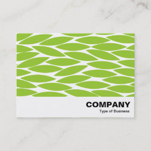 Abstrakte Blätter - Mars Green Visitenkarte