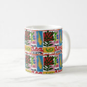Abstrakte Blätter, MAtisse Style Kaffeetasse (VorderseiteRechts)