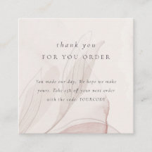 Abstrakte Blätter mit Blütenblätterung Danke Rabat