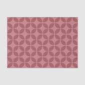 Abstrakte Blätter mit Polka Dots Pattern Burgund Seidenpapier (Vorderseite)