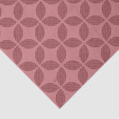 Abstrakte Blätter mit Polka Dots Pattern Burgund Seidenpapier (Ausschnitt)