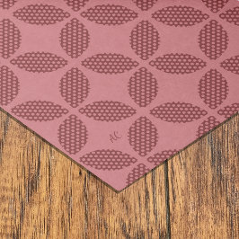 Abstrakte Blätter mit Polka Dots Pattern Burgund Seidenpapier