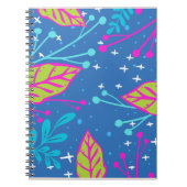 Abstrakte Blätter Notebook Notizblock (Vorderseite)