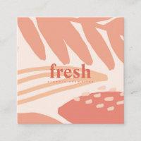 Abstrakte Blätter Pfirsichrosa Korallencreme Blush