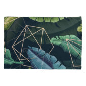 Abstrakte Blätter: Polygonale Linie Nahtlos. Kissenbezug (Rückseite)