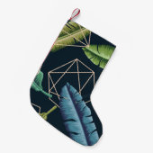 Abstrakte Blätter: Polygonale Linie Nahtlos. Kleiner Weihnachtsstrumpf (Vorderansicht (hängend))