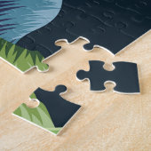 Abstrakte Blätter: Polygonale Linie Nahtlos. Puzzle (Seite)