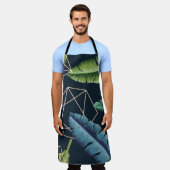 Abstrakte Blätter: Polygonale Linie Nahtlos. Schürze (Getragen)