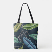 Abstrakte Blätter: Polygonale Linie Nahtlos. Tasche (Rückseite)