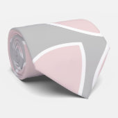 Abstrakte Blätter rot und grau Krawatte (Gerollt)