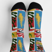 Abstrakte Blätter Socken (Oben)