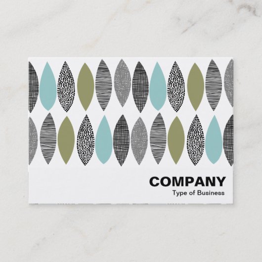 Abstrakte Blätter - Texturierte Blätter 01 Visitenkarte (Vorderseite)