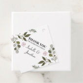 Abstrakte Blätter und Blume Geschenkanhänger (Beispiel)