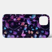 Abstrakte Blätter und Blumenmuster Case-Mate iPhone Hülle (Rückseite (Horizontal))