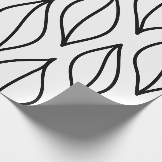 Abstrakte Blätter. Vintage Struktur. Handgezogenes Geschenkpapier (Ecke)