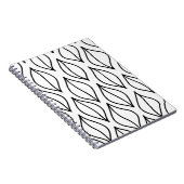 Abstrakte Blätter. Vintage Struktur. Handgezogenes Notizblock (Rechte Seite)