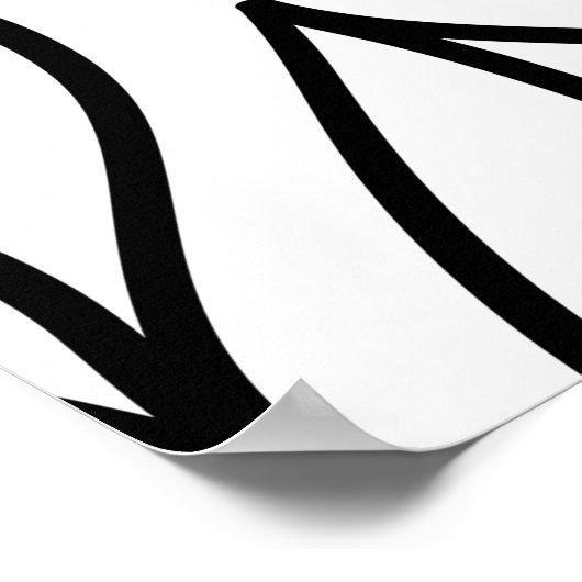 Abstrakte Blätter. Vintage Struktur. Handgezogenes Poster (Ecke)