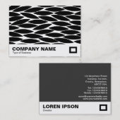 Abstrakte Blätter Visitenkarte (Vorne/Hinten)